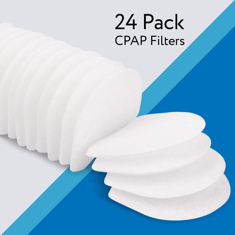 Impressa 24 Pack CPAP Filters Compatible with ResMed AirMini CPAP Machine - Fine Hypoallergenic Air Filters CPAP Supplies & Accessories - Disposable CPAP Filters - CPAP Replacement Filters