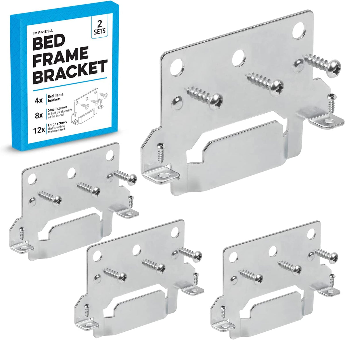 4Pack Bed Frame Brackets for IKEA Bed Frame PN116791 Impresa Products