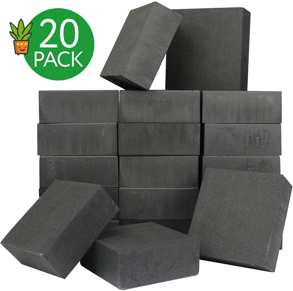 20 Pack Pot Feet for Outdoor Planters - Invisible Plant Risers for Medium and Large Sized Heavy Pots - 3/4" Elevators - Work Great On Patio and Deck Use - Made in USA