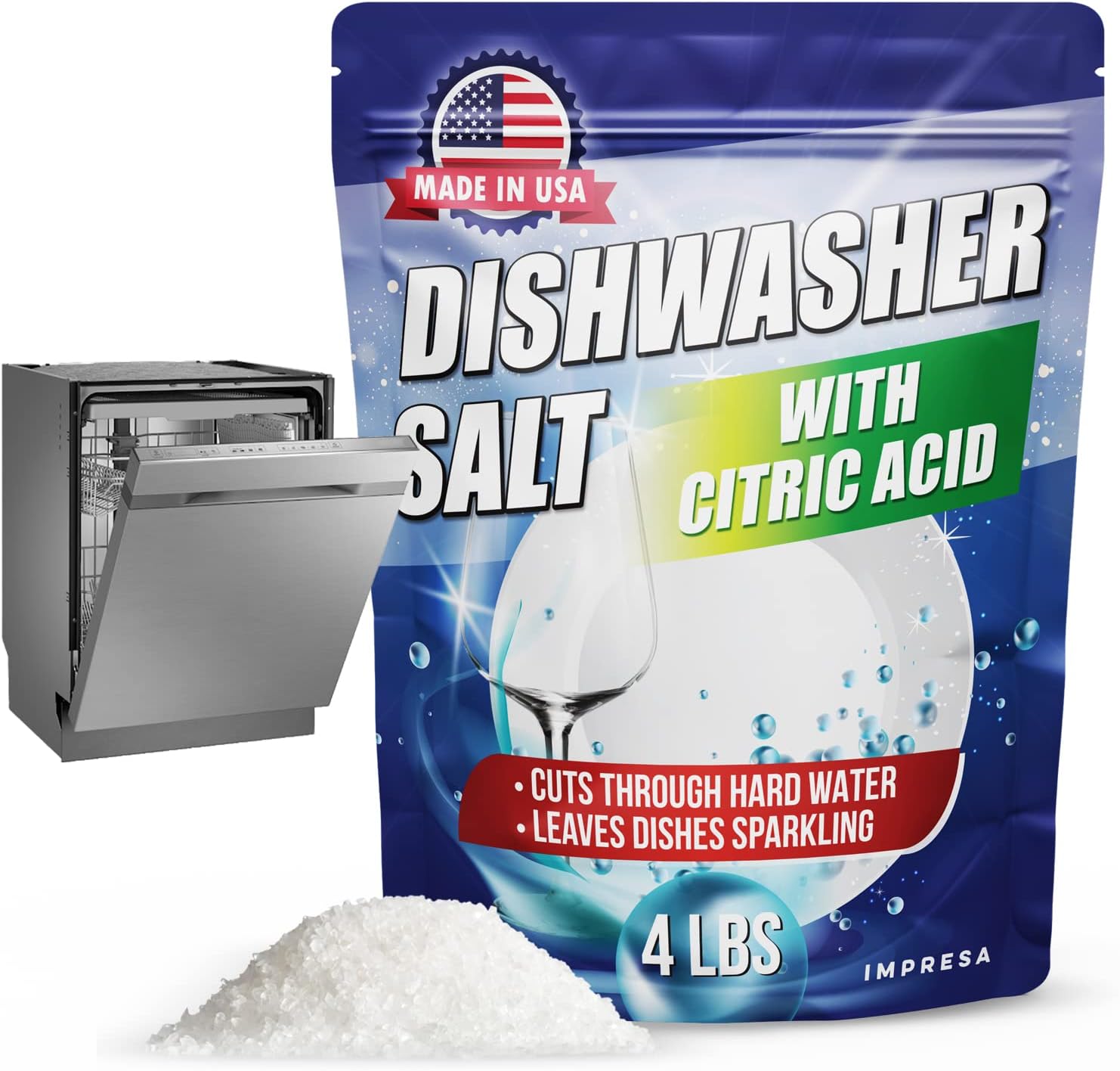 Dishwasher Salt with Citric Acid Cleaner - 4LB – Impresa Products