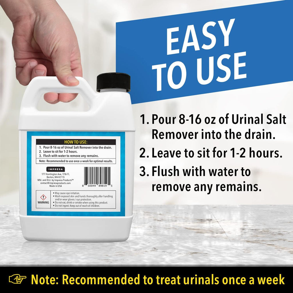 Urinal Salt Cleaner - Odor-Eliminating Urinal Cleaner - 32oz – Impresa ...