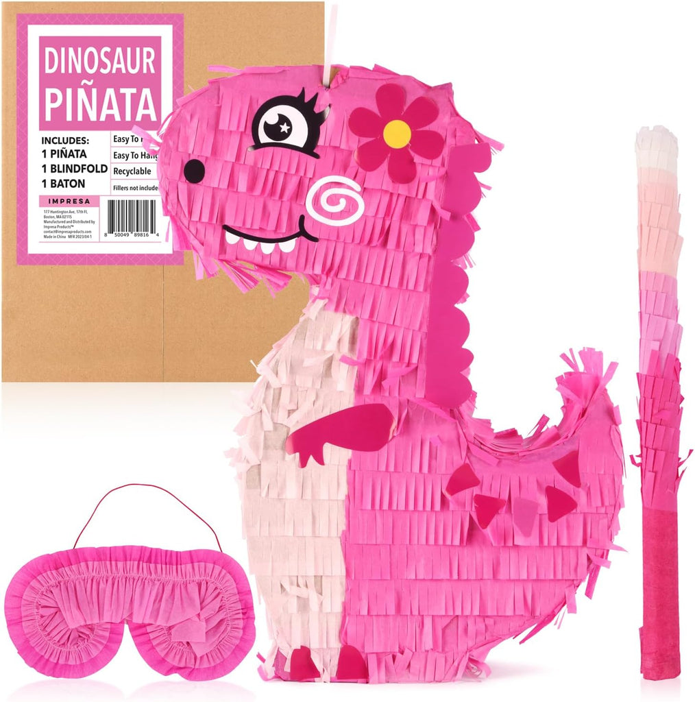 Pink Dinosaur Pinata For Jurassic Size Fun At Parties And Celebrations Impresa Products