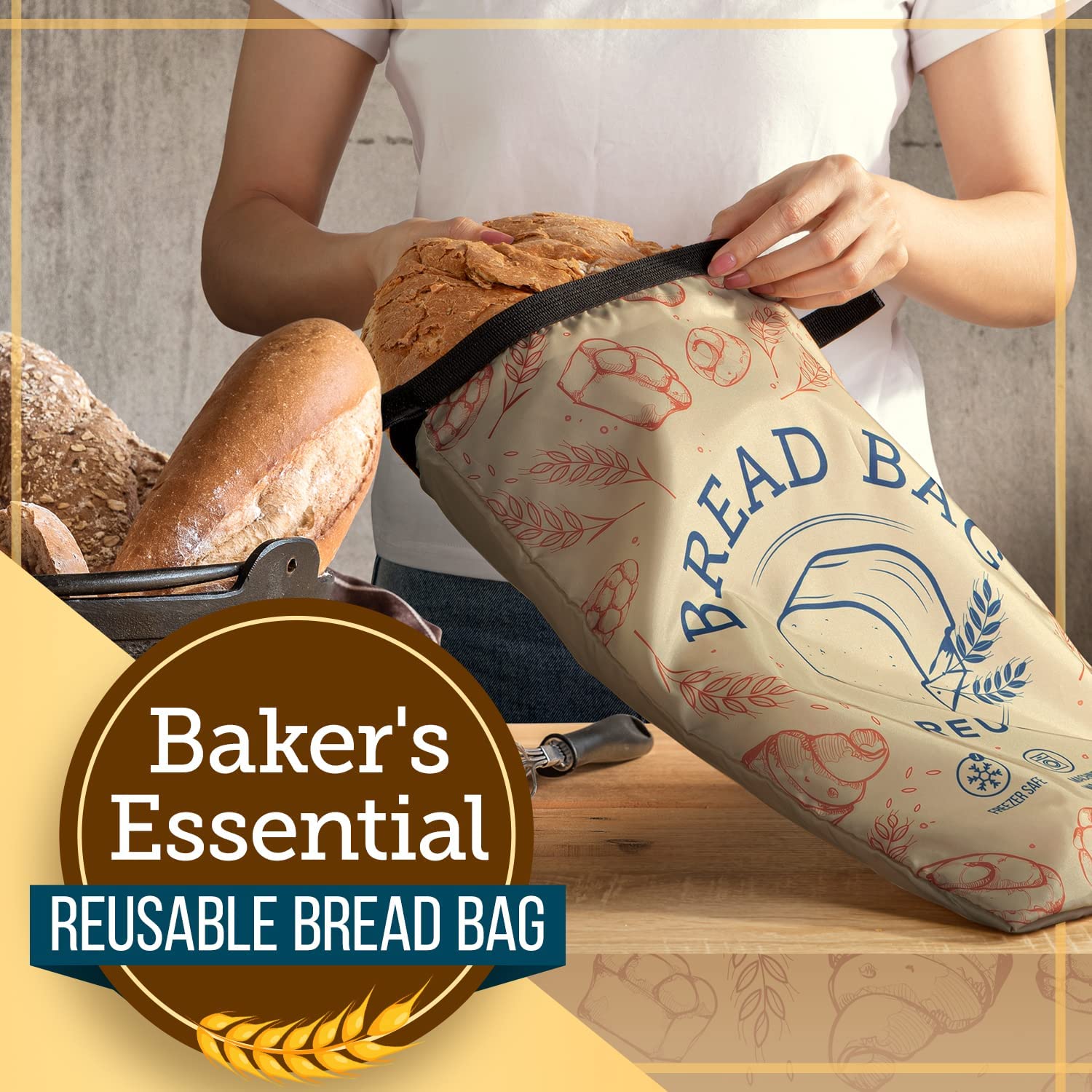 Reusable bread bag cheap freezer