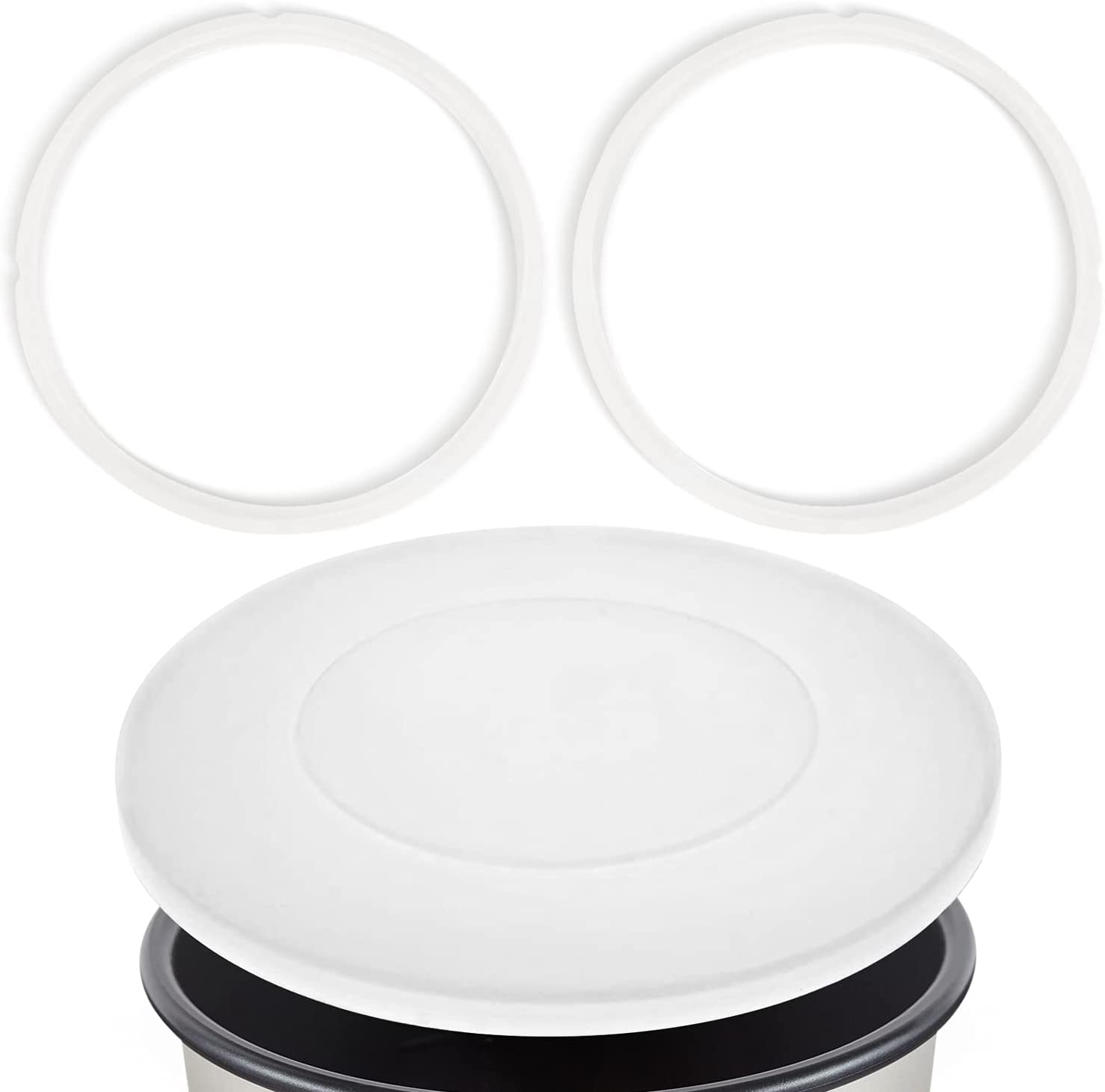 3 Pack Sealing Rings for Ninja Foodi 8 Quart Silicone Gasket Accessories  Rubber Sealer Replacement for Air Fryer