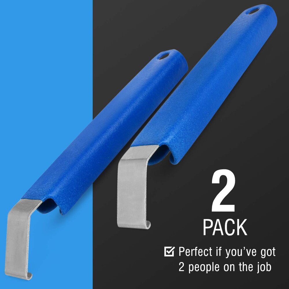 2 Pack Vinyl Siding Removal Tool for Installation and Repair, Extra Long Non-Slip Grip Handle, Easy Removal of Vinyl Sidings Without Damaging Siding, One-Piece Steel Zip Tool