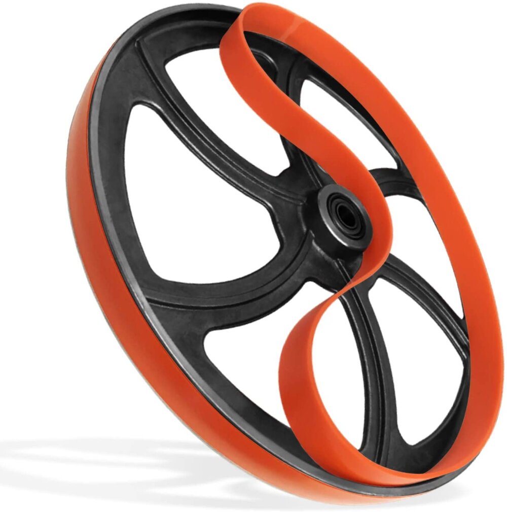 12 inch x 7/8 inch x .095 inch Urethane Band Saw Tires - 2 Pack - No Adhesive Needed - Compatible with Branded Band Saws Including Jet Grizzly, Powermatic