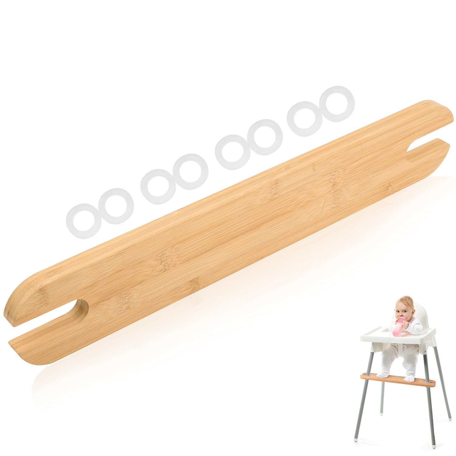Baby Highchair Foot Rest Footrest Baby Natural Bamboo Baby Highchair Foot  Rest High Chair Footrest With