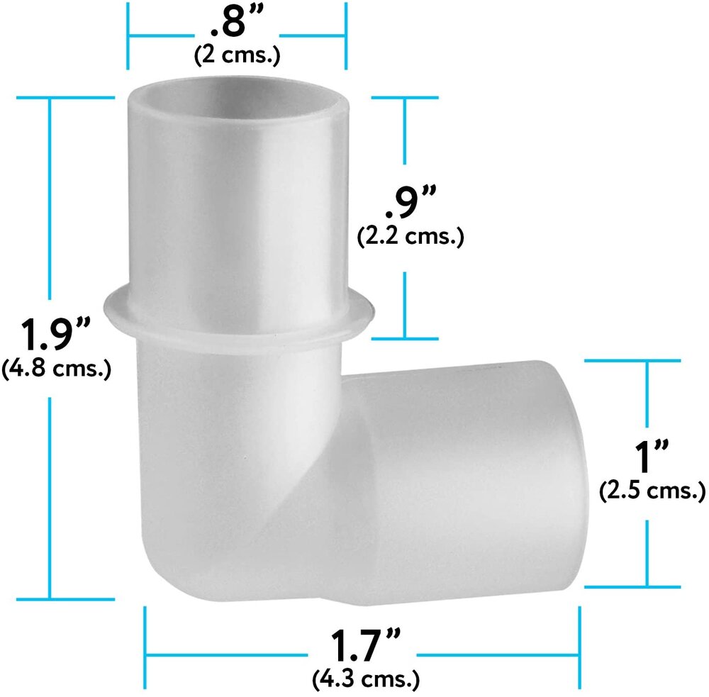 2 Pack - Impresa Replacement for AirSense10 Tubing Elbow 37394, ResMed