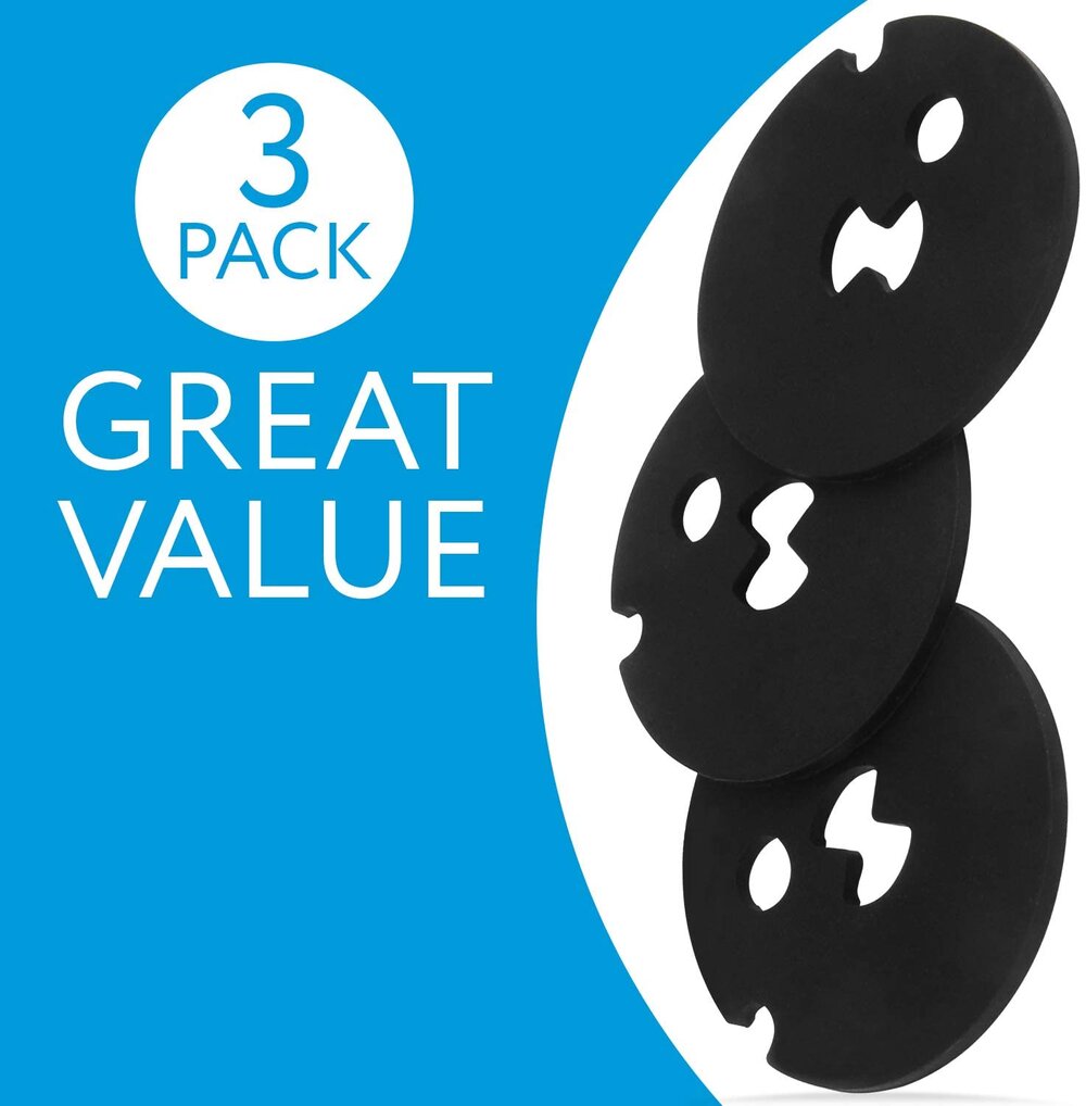 Impresa Water Softener Venturi Gasket Replacement Pack of 3, Kenmore Part Number 720436, Compatible with Whirlpool, Kenmore, Kenmore Elite & Ecodyne, Kenmore Water Softener Parts Replacement