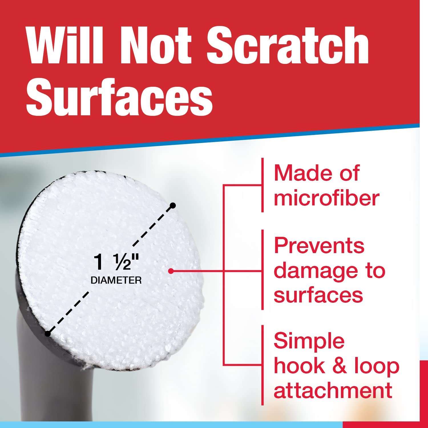 Rubbermaid Reveal Scrubber Pad and Velcro Head For Power Scrubber