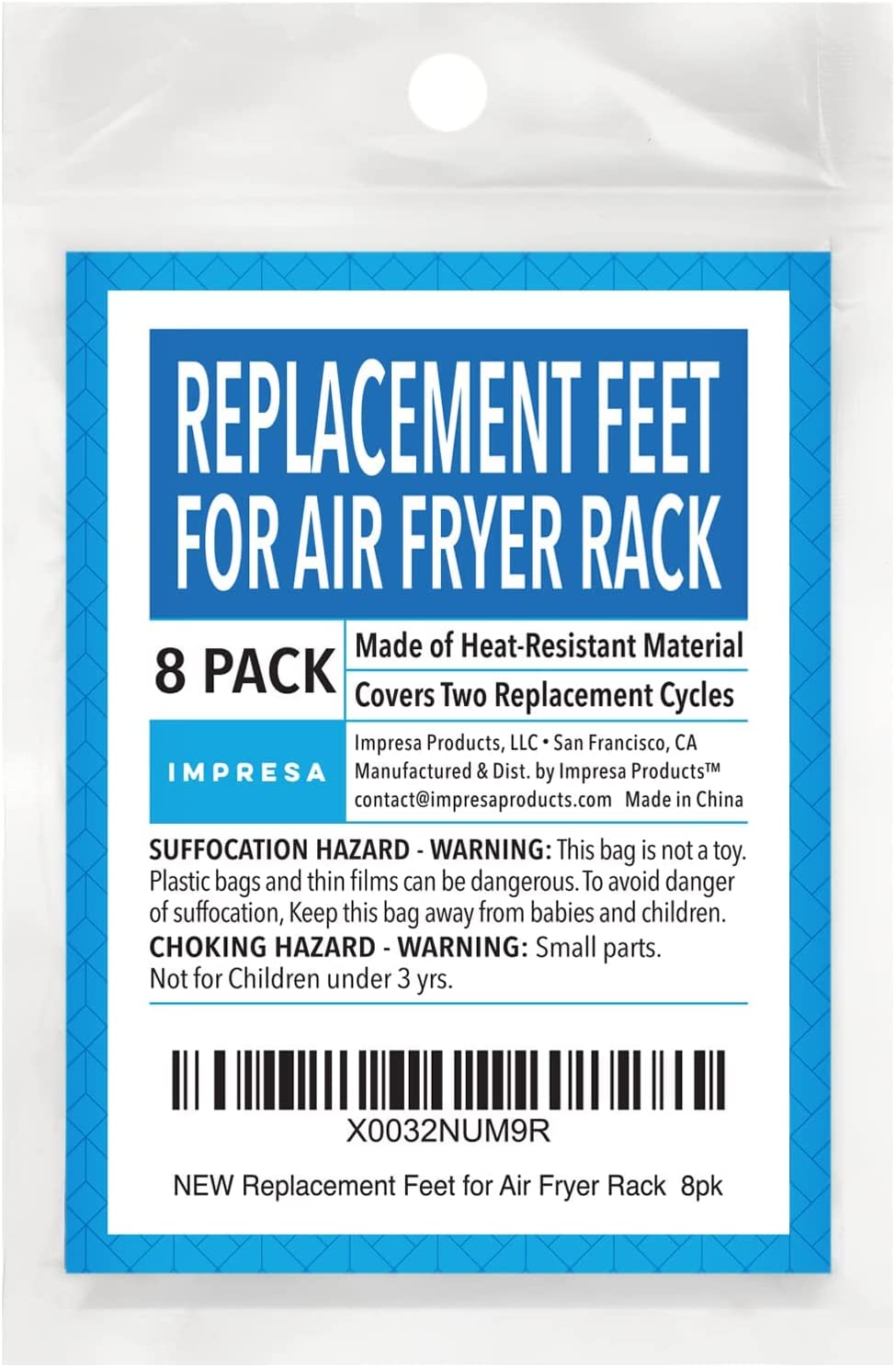 4pcs/8pcs Rubber Feet For Instant Vortex Cosori Dreo Air Fryers