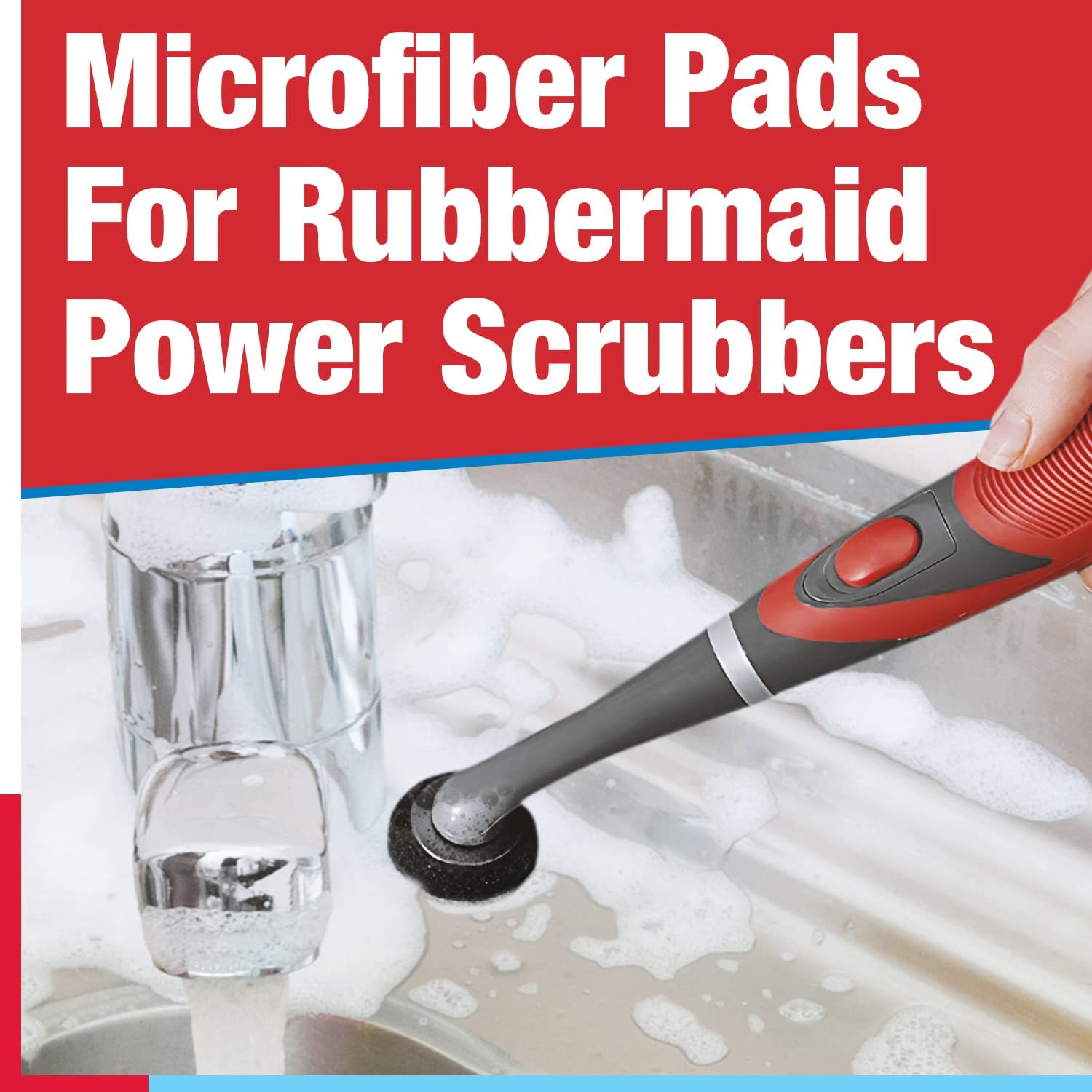 30-Pack Impresa Microfiber Scrubbing Pads for Rubbermaid Reveal