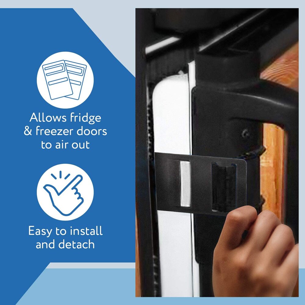 Mission Automotive [2 Pack] Refrigerator Airing Device Compatible with Dometic Models DM26XX, DM28XX - RV Refrigerator Door Prop Clips to Prevent Build Up and Odor - RV Refrigerator Door Stay Open