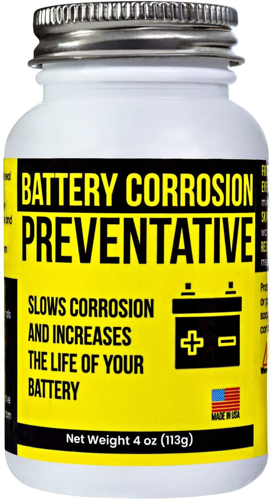 Mission Automotive 4 Oz Brush-On Oil-Based Battery Corrosion Preventative - Made in USA - Prevents Rust & Corrosion, Increases Life of Battery, Does Not Dry or Evaporate
