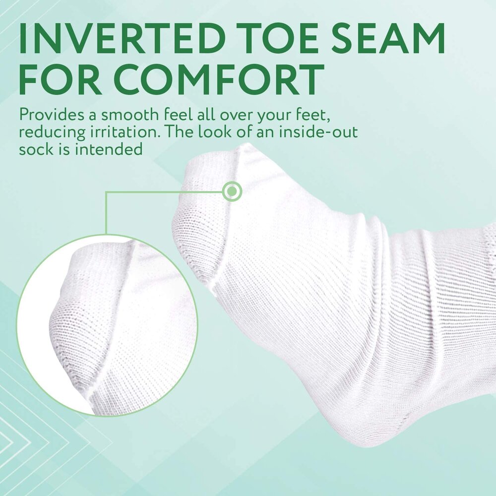 [2 Pairs] One Size Unisex Extra Width Socks for Lymphedema - Bariatric Sock - Oversized Sock Stretches up to 30'' Over Calf for Swollen Feet and Mens and Womens Legs