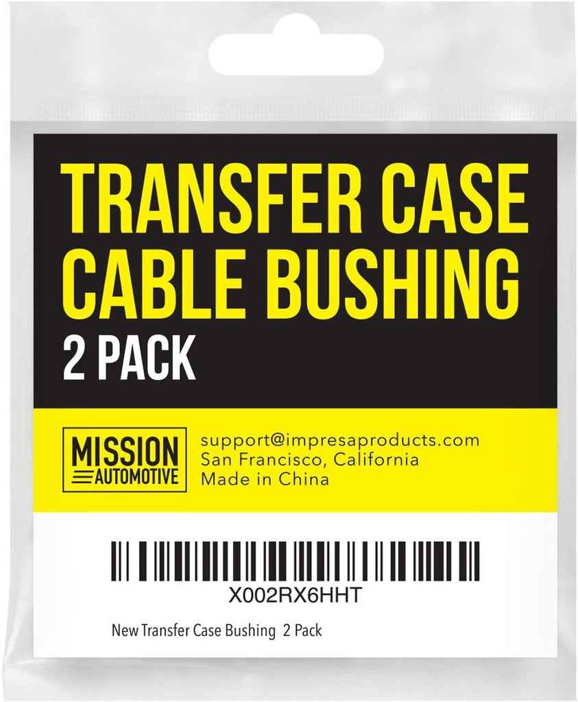 [2 Pack] Mission Automotive Transfer Case Cable Bushing fits Jeep Wrangler JK 2007-2018 and More - Repair Your Jeep Transfer Case Linkage - Replacement 68064273ab Bushing - Easy Installation Bushings