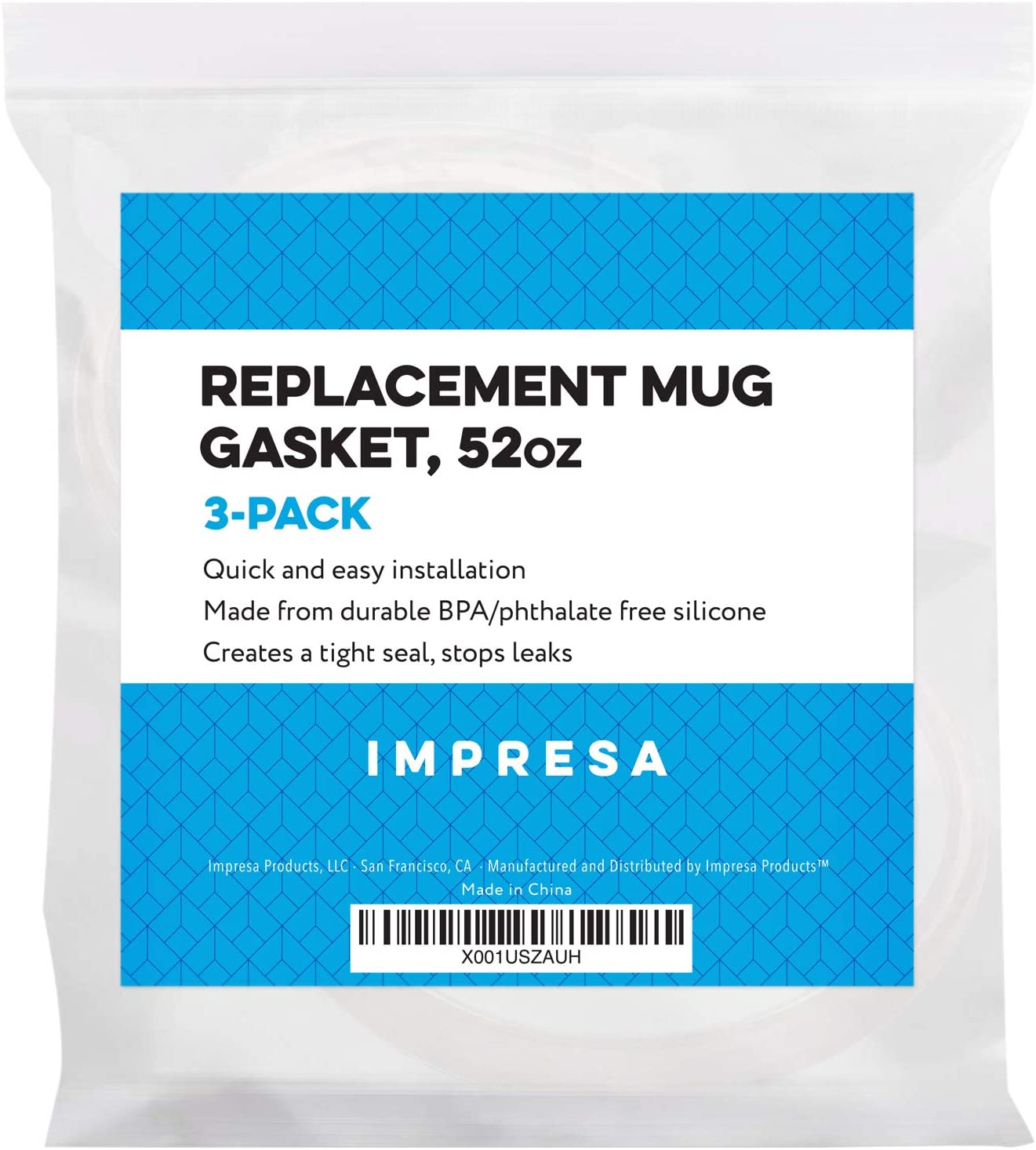 Impresa 3-Pack Replacement Gaskets Compatible with Zojirushi Mug, 20 & 16 oz  