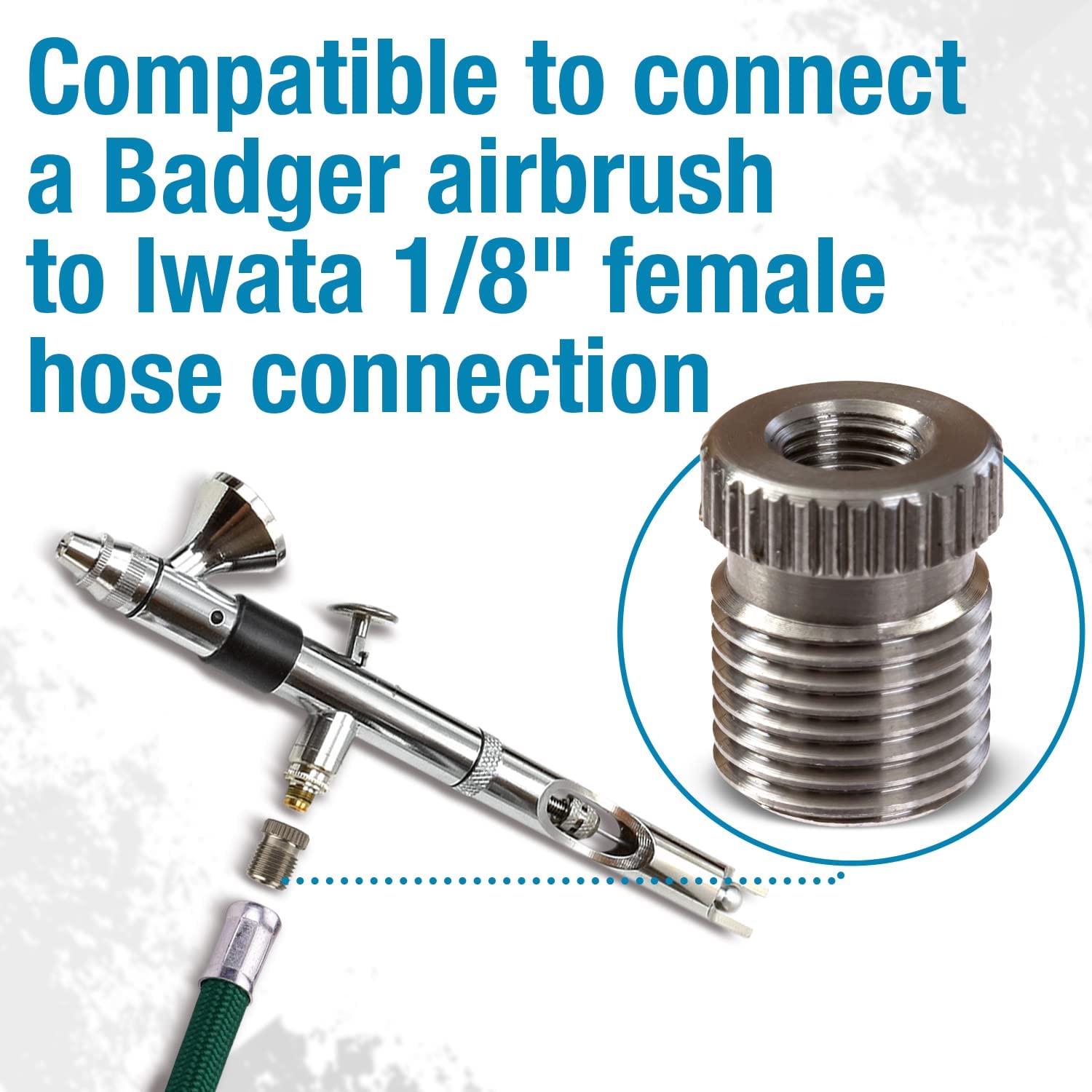 Badger airbrush adapter to 1/8 hose