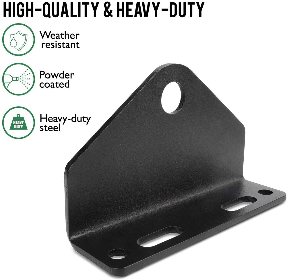 Mission Automotive Heavy Duty Universal Zero Turn Mower Trailer Hitch - 3/16'' Thick and Rugged Steel - 3/4'' Trailer Hitch Mount