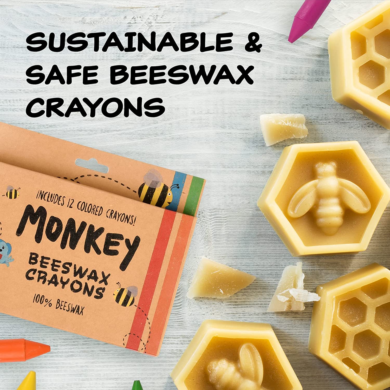Brilliant Beeswax Crayon 12 Pack - Toys & Co. - Creativity For Kids