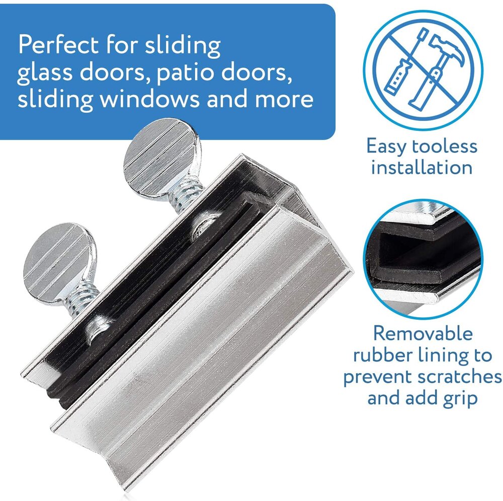 Sliding Door & Window Locks Pack of 10 | Window locks for Sliding Windows & Doors