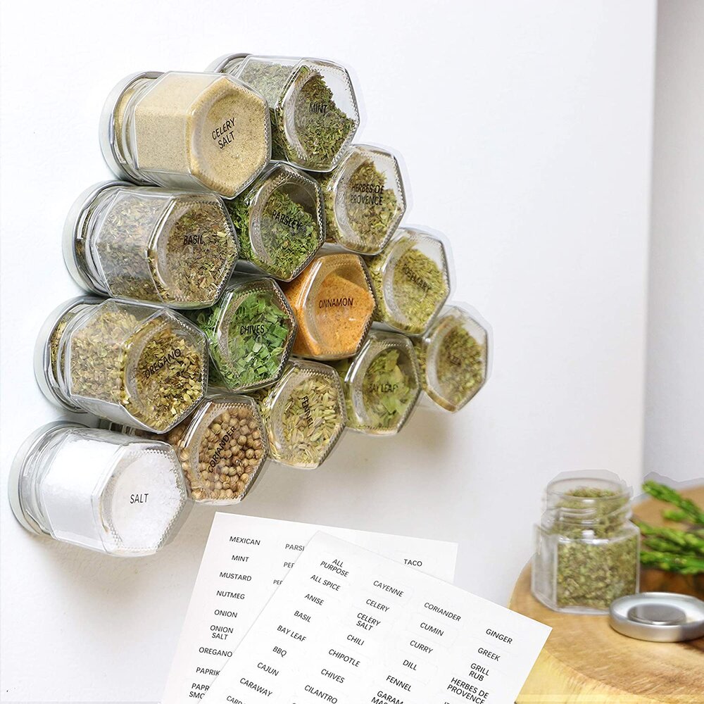 Magnetic spice jars for fridge hot sale