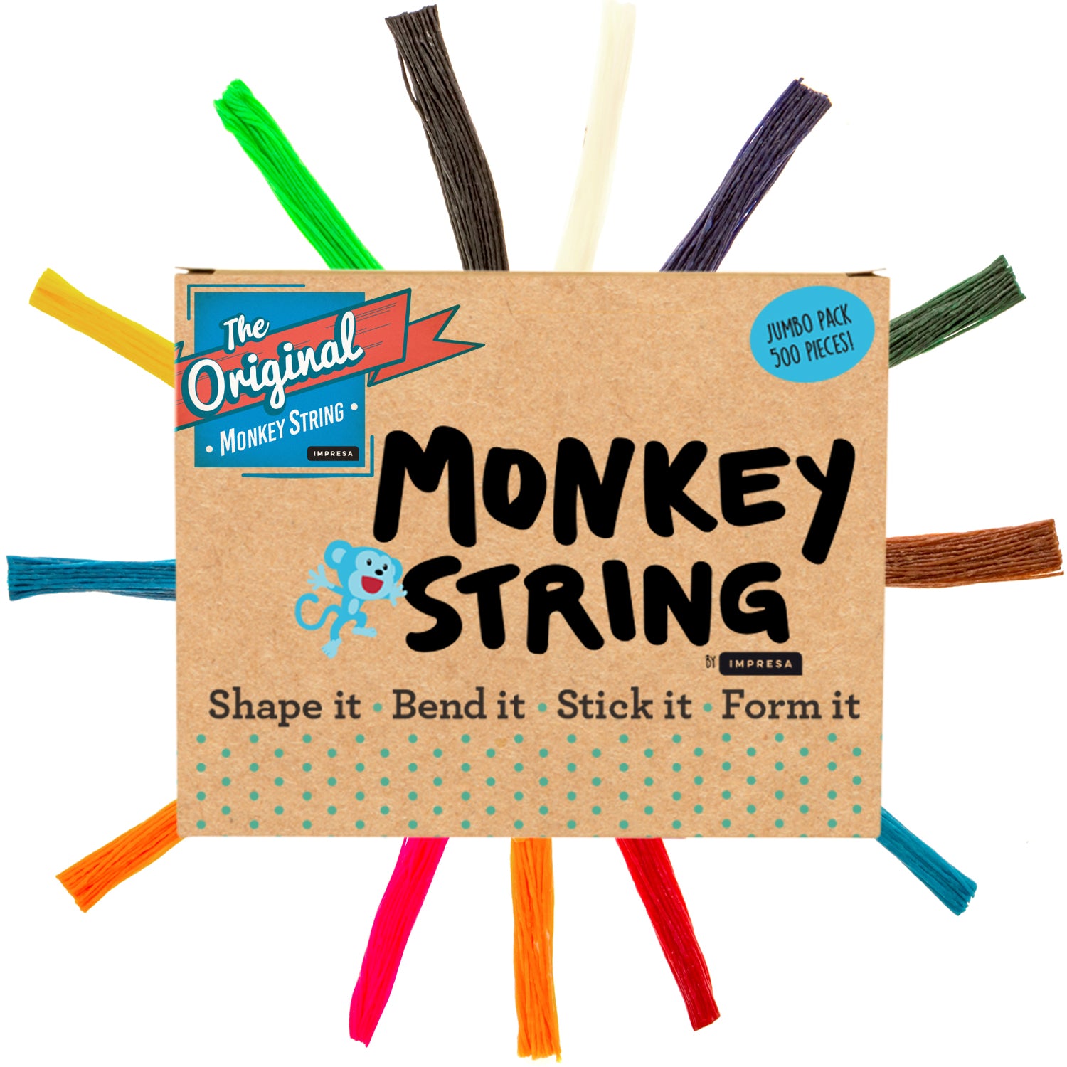  Wax Craft Sticks for Kids, Bendable Sticky Wax Yarn