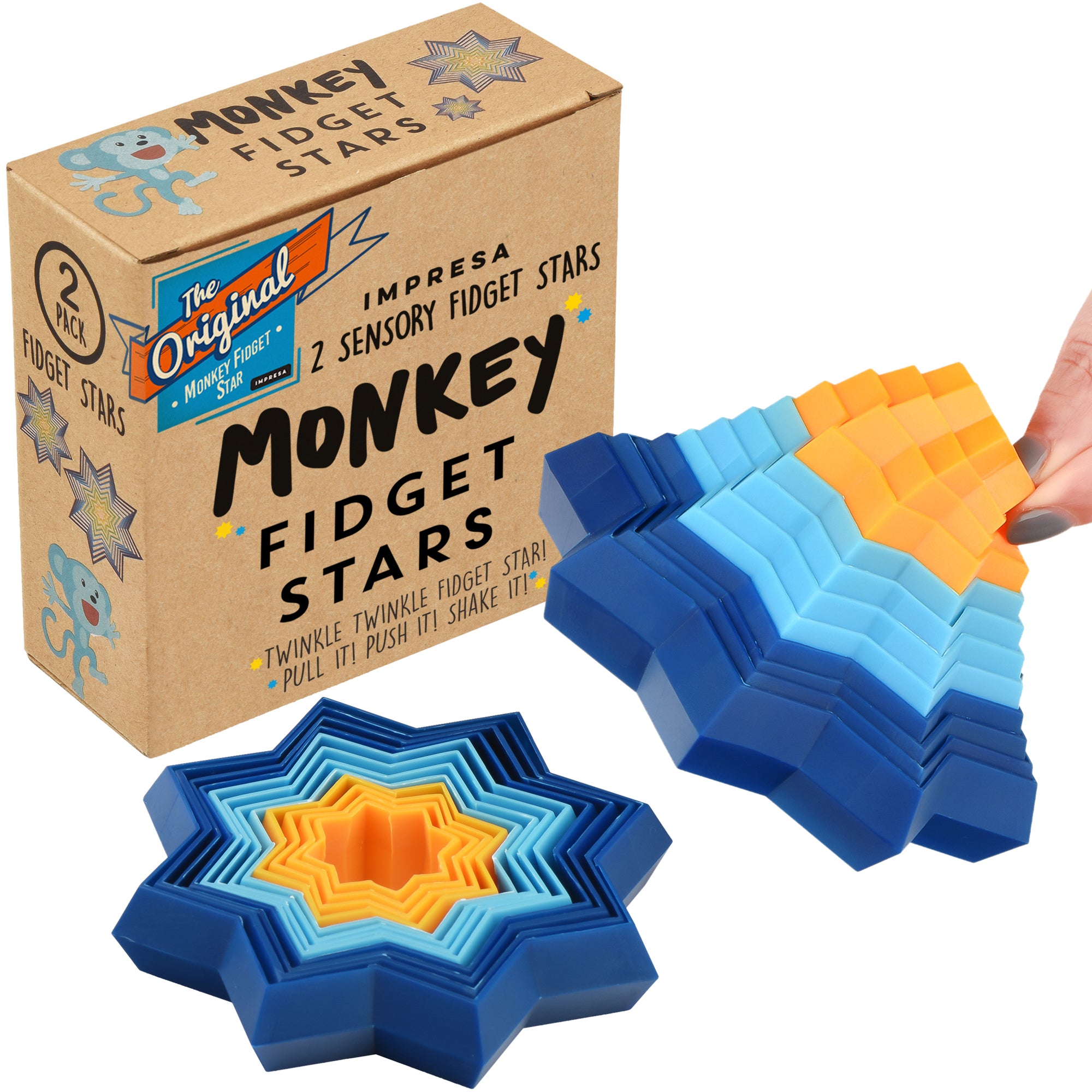  The Original Monkey Noodle Fidget Toy - 5 Pack