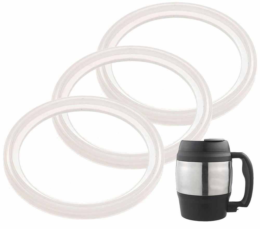 3-Pack of Bubba (R) 52 oz Mug -Compatible Gaskets/Seals/Rings - Replacements for 52 Ounce