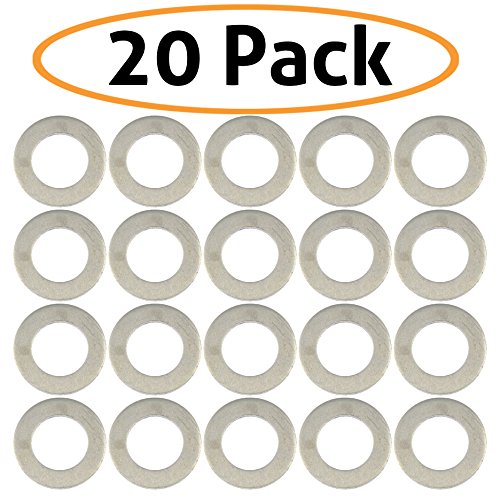 20-Pack of Motorcycle Drain Plug Sealing Washers/Crush Gaskets - Equivalent to DPWM14.223-10