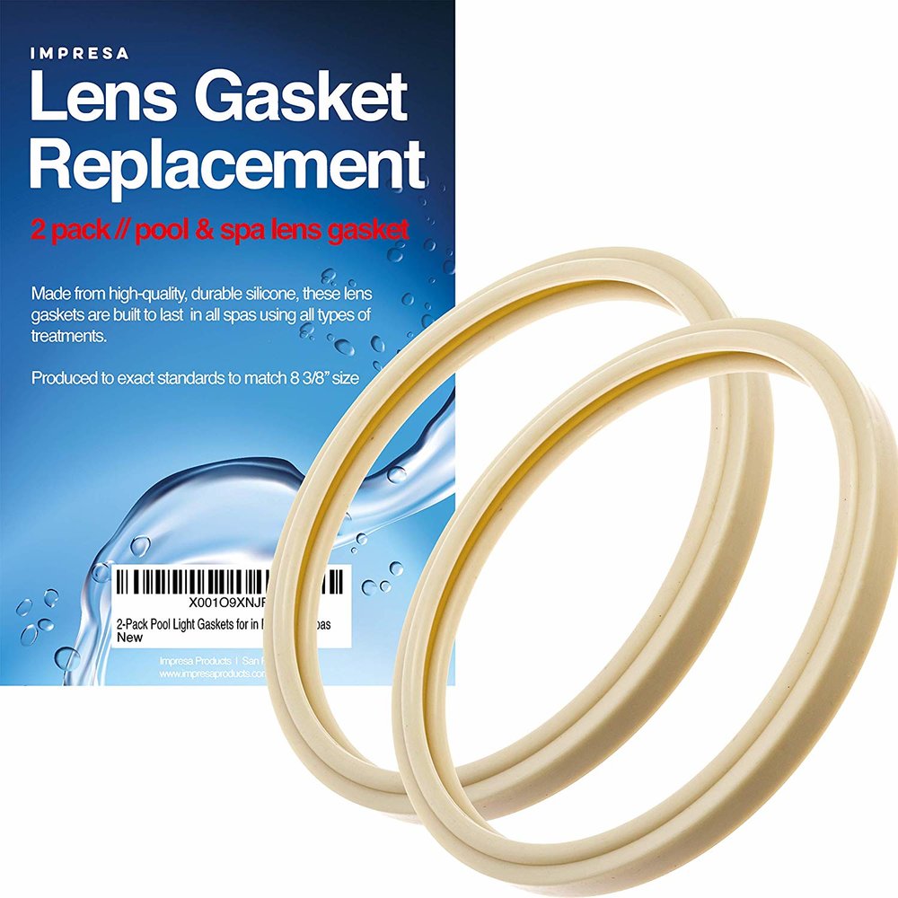 2-Pack Pentair-Compatible Light Lens Gasket - 8 3/8" - Equivalent to 79101600Z