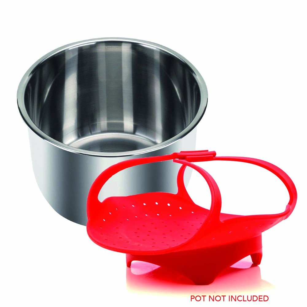 Insta Pot -Compatible Steamer Basket - Durable, BPA-Free Silicone