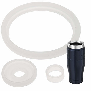 2 Sets of Thermos Stainless King (TM) -Compatible 16 Ounce Travel Tumbler/Mug Gaskets/Seals
